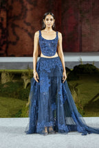 Corset Pant Navy Blue