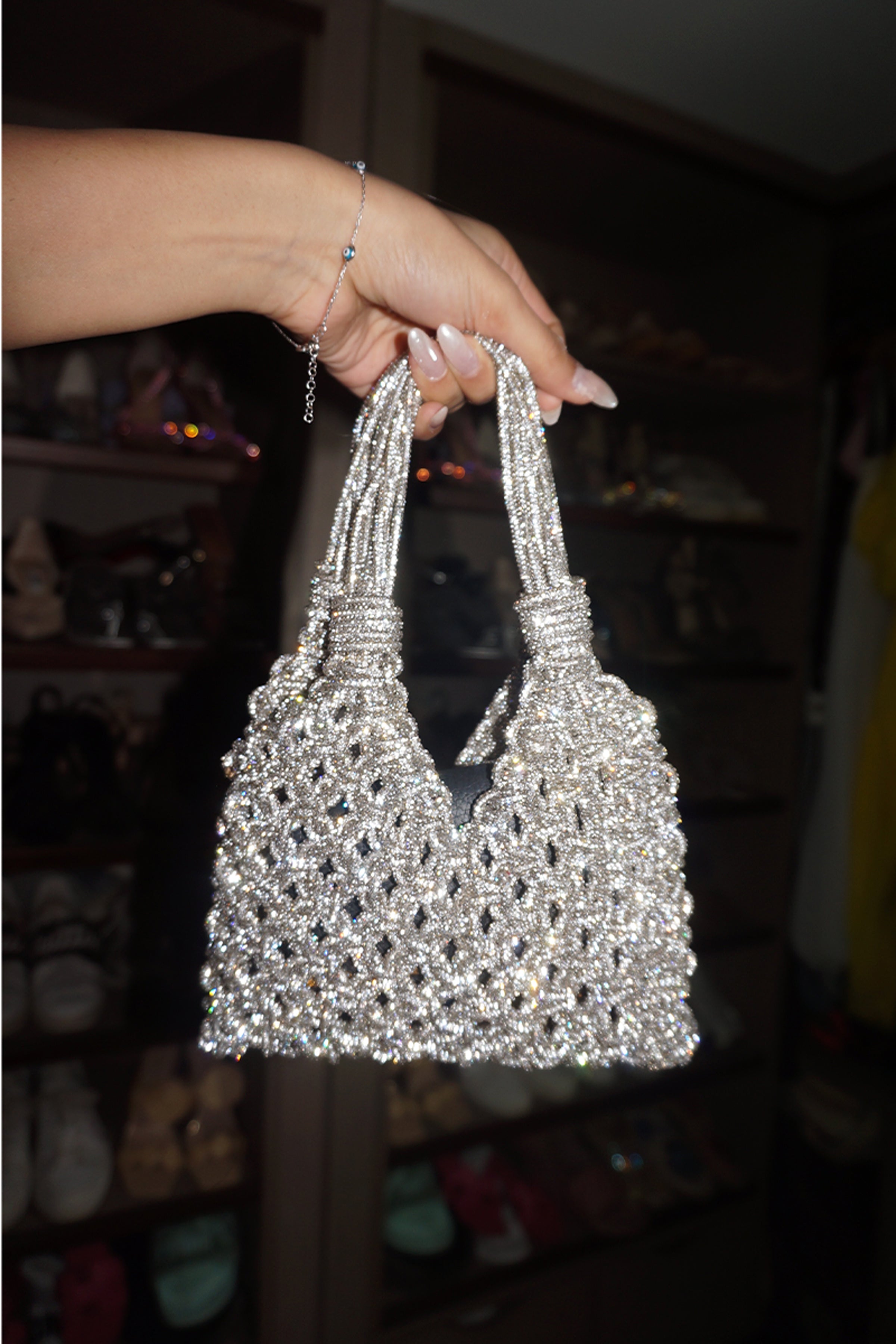 POUCH SILVER DUAL TONE