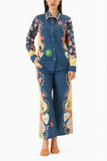 SHIRT PANT BLUE GREEN