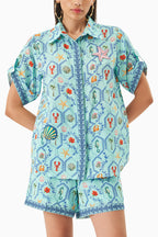 SHIRT SHORTS BLUE