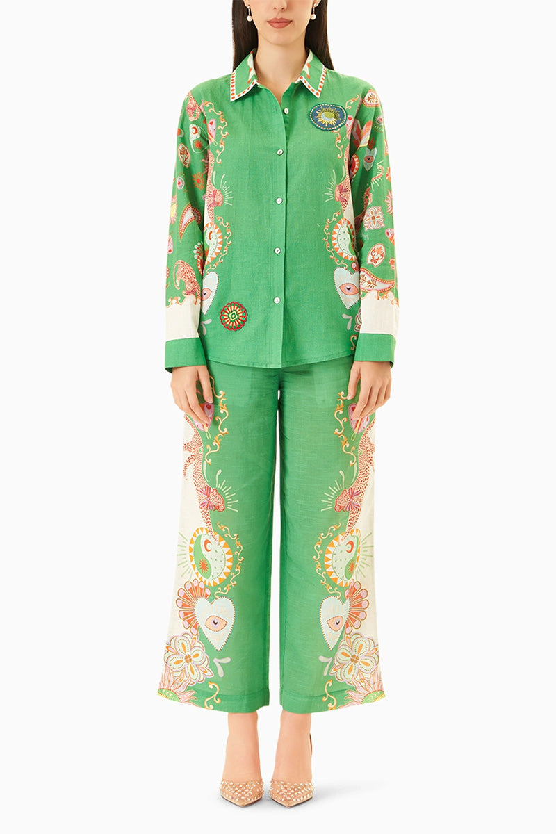 SHIRT PANTS GREEN