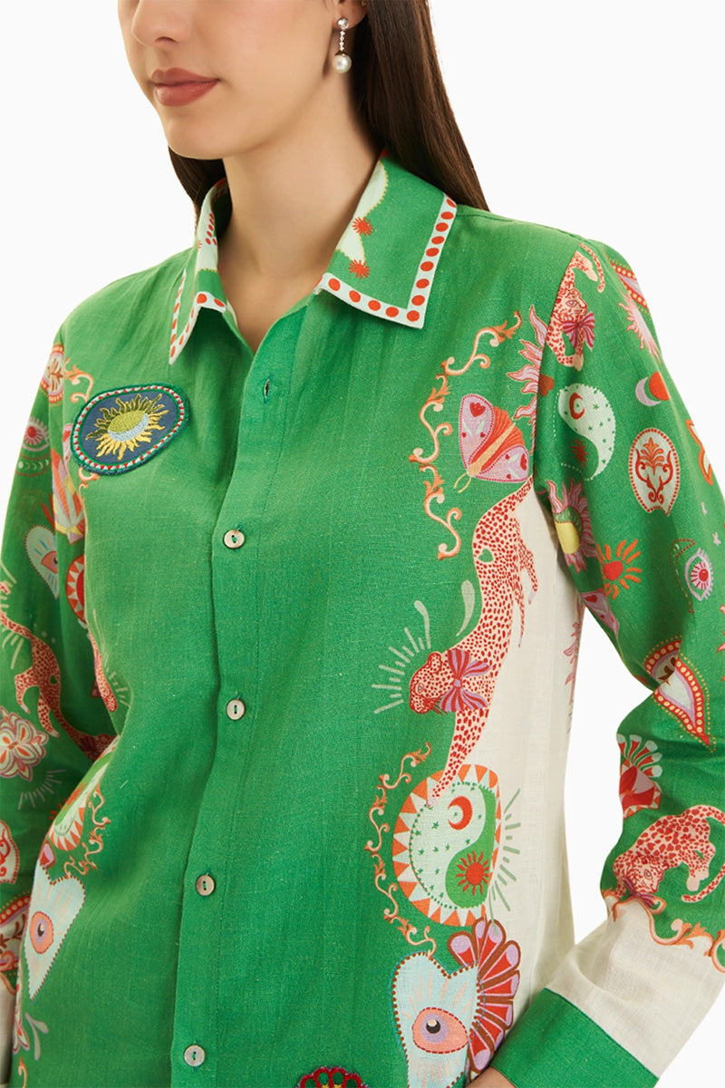 SHIRT PANTS GREEN