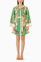 DRESS FABRIC BELT GREEN