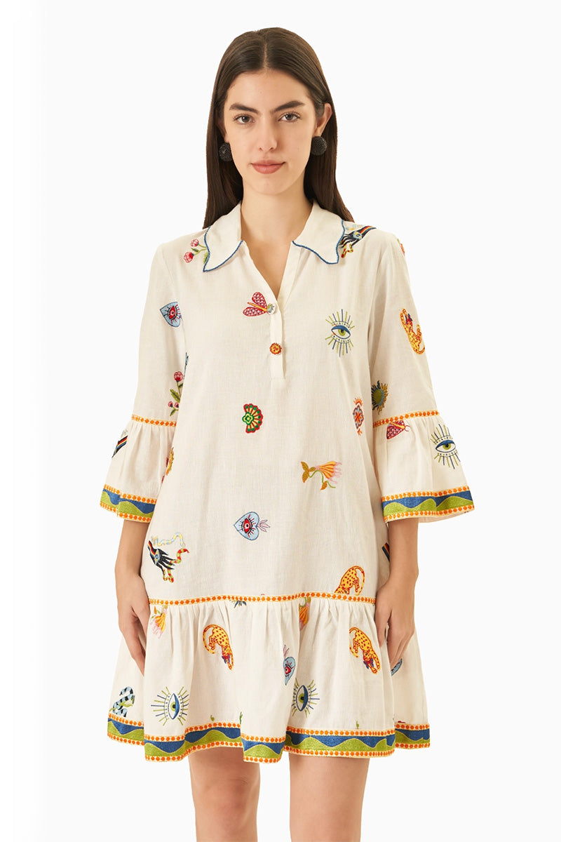 DRESS OFFWHITE