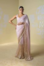 Pink & Gold Saree Set – Blouse & Petticoat Fabric