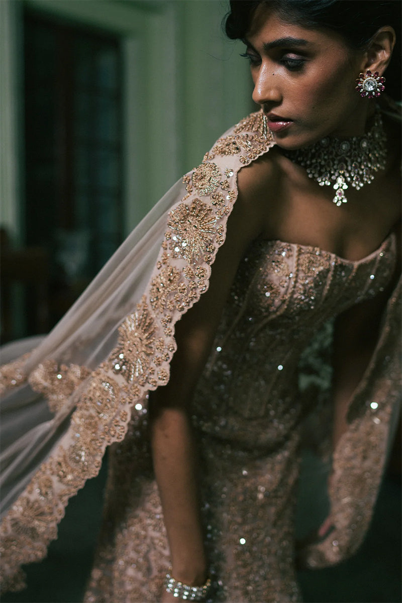LEHENGA CORSET DUPATTA GOLD