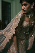 LEHENGA CORSET DUPATTA GOLD