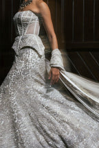 CORSET SKIRT DUPATTA IVORY