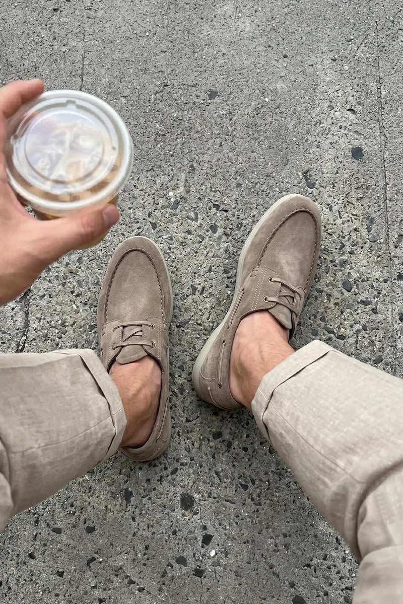 Boat Shoes Taupe