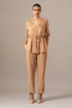 PANT SHIRT SLIP MOCHA