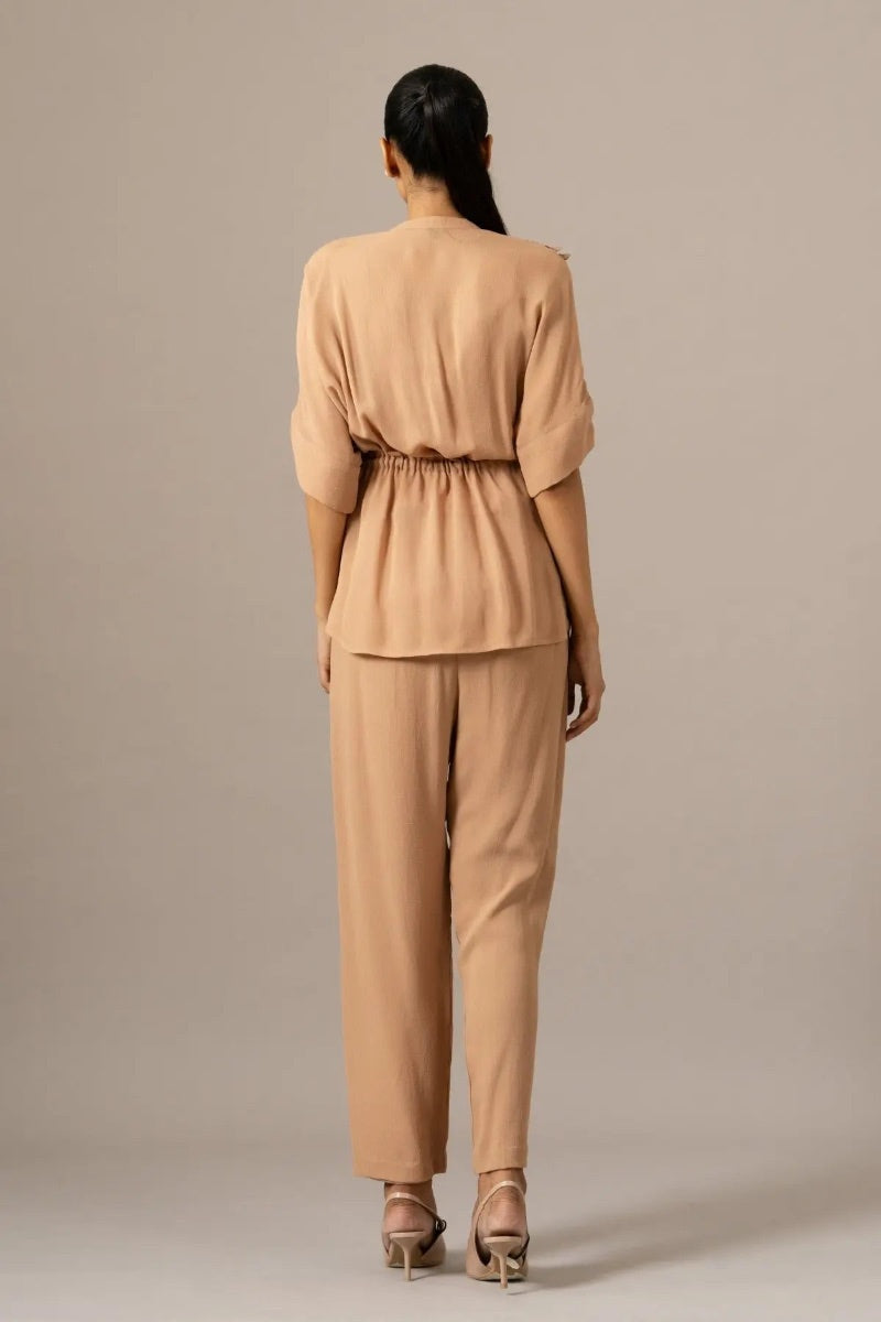 PANT SHIRT SLIP MOCHA