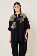 TUNIC  BLACK IVORY