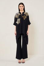 TUNIC  BLACK IVORY