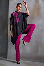 TUNIC  BLACK IVORY