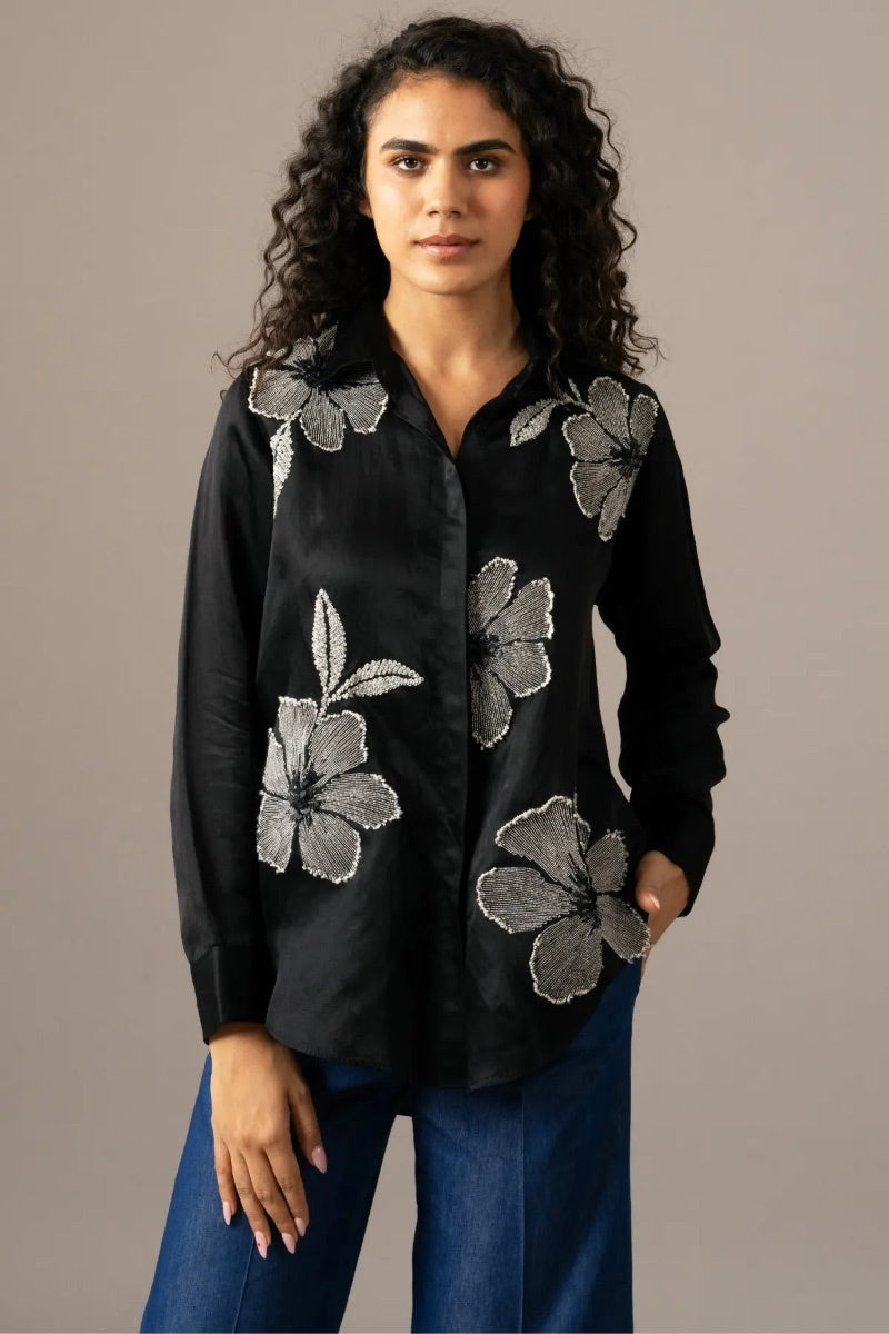 TOP DENIM BLACK
