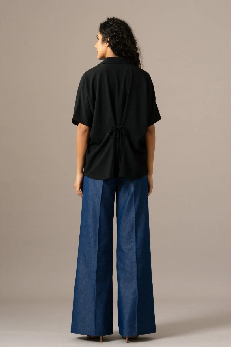 TOP DENIM BLACK