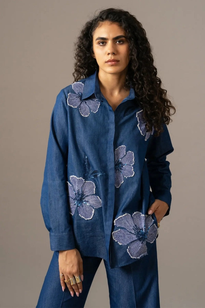 TOP DENIM BLACK