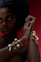BRACELET RED PEARL