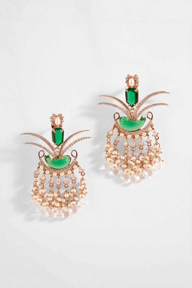 EARRING JADE GREEN