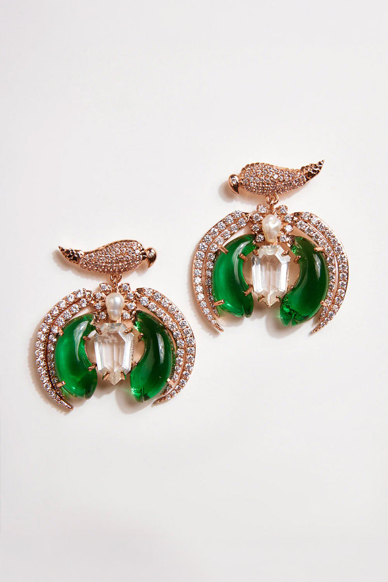 EARRING GREEN