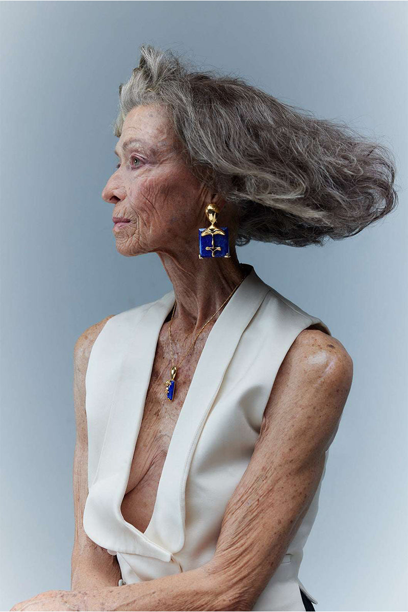 EARRING BLUE