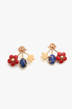 EARRING RED BLUE