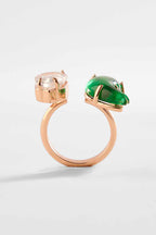 FINGER RING GREEN TRANS