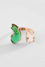 FINGER RING GREEN TRANS