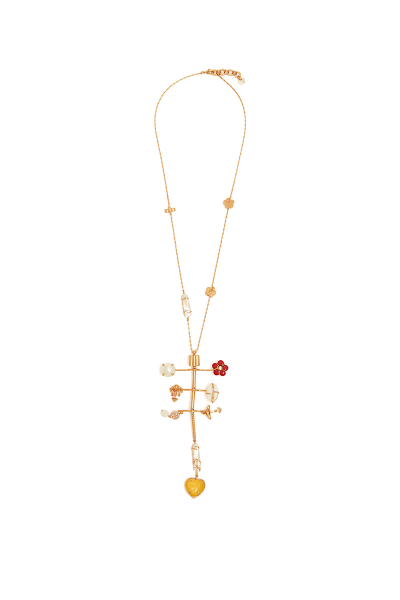 NECKLACE RED PEARL