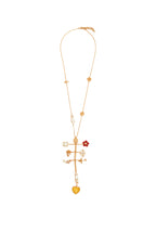 NECKLACE RED PEARL