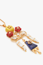 NECKLACE RED PEARL