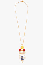 NECKLACE RED PEARL