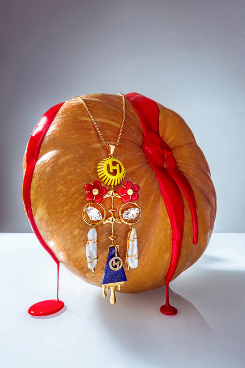 NECKLACE RED PEARL