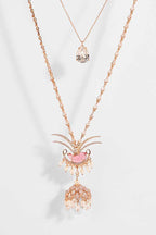 NECKLACE RED PEARL
