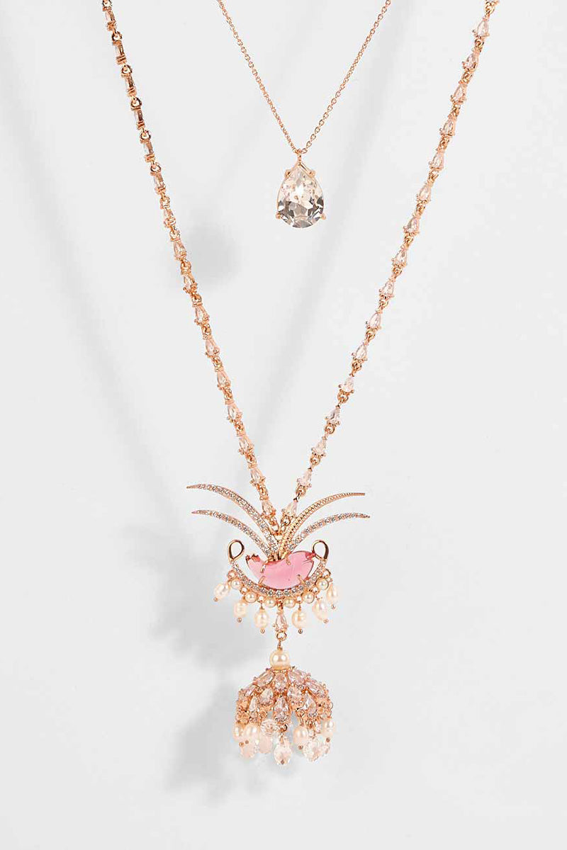 NECKLACE RED PEARL