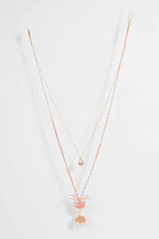 NECKLACE RED PEARL