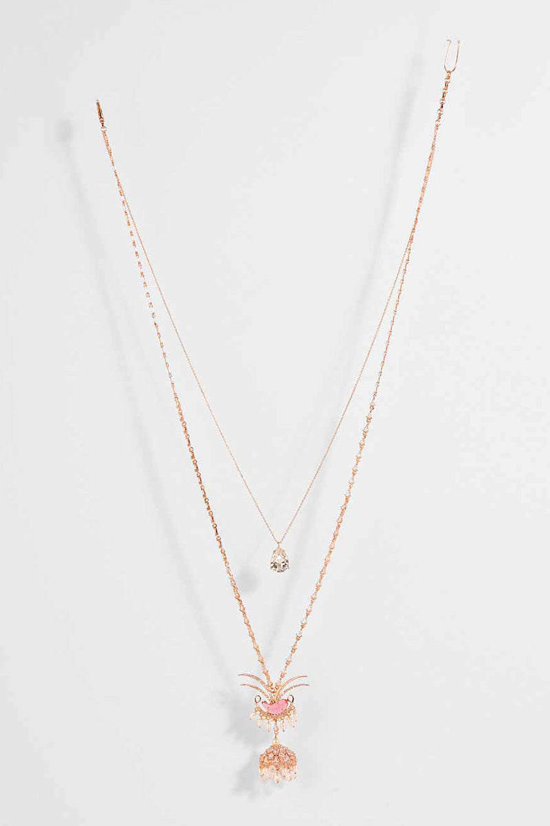 NECKLACE RED PEARL