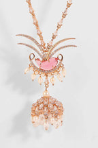 NECKLACE RED PEARL