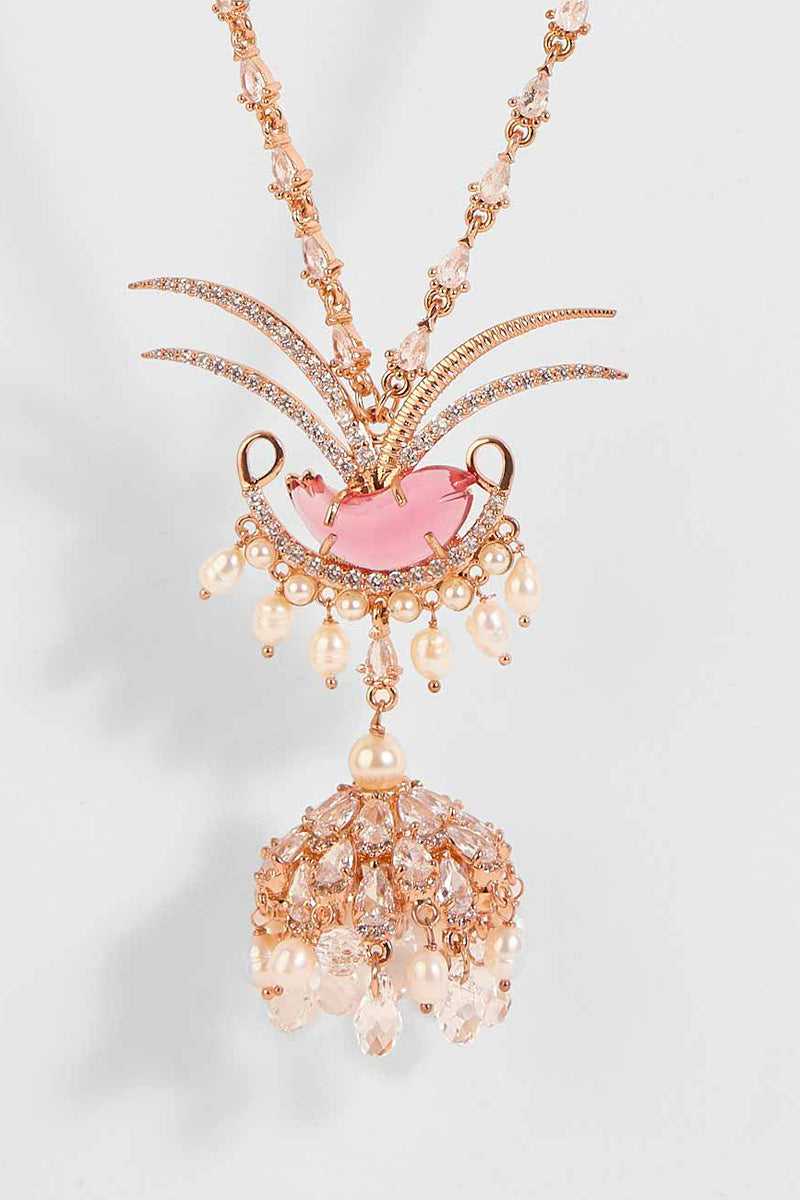 NECKLACE RED PEARL