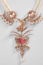 NECKLACE RED PEARL