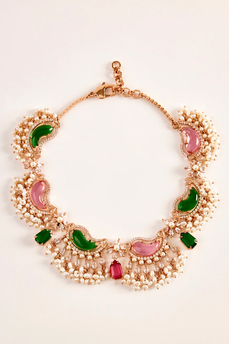 NECKLACE RED GREEN
