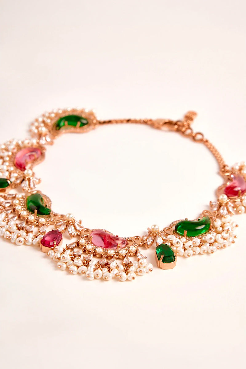 NECKLACE RED GREEN