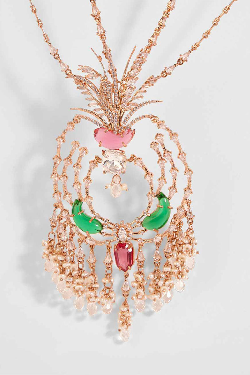 NECKLACE RED GREEN