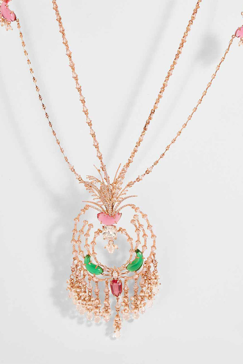 NECKLACE RED GREEN