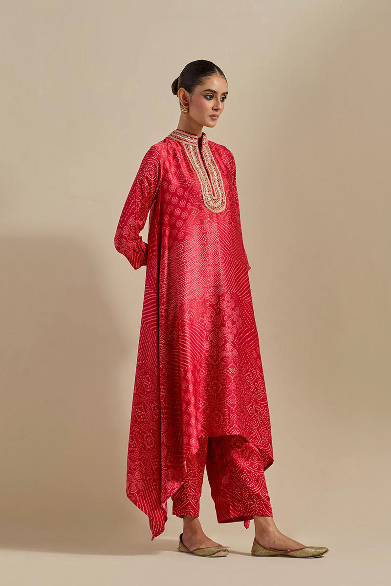 KAFTAN PANT SURKH LAL GULABI GULAAL