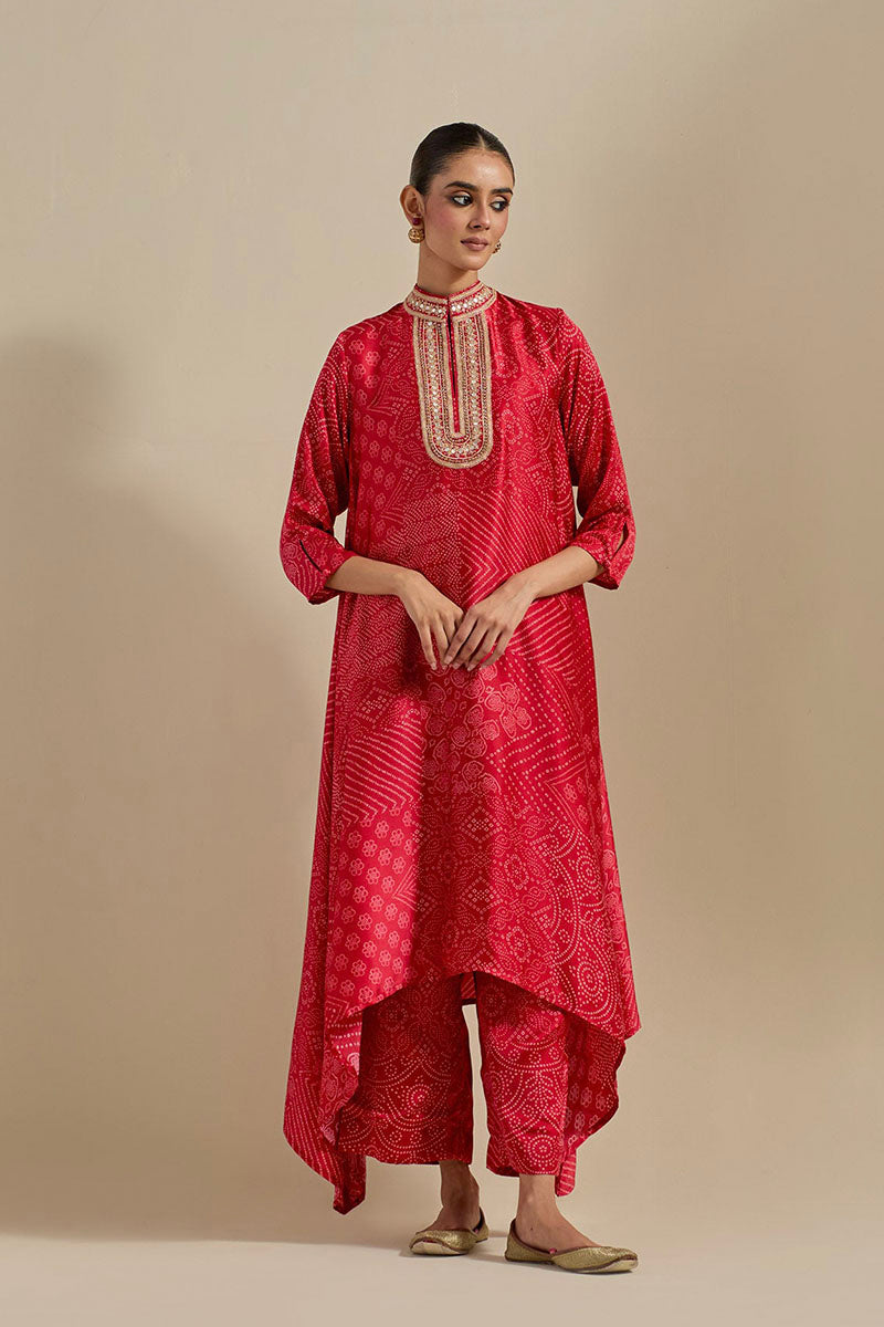 KAFTAN PANT SURKH LAL GULABI GULAAL