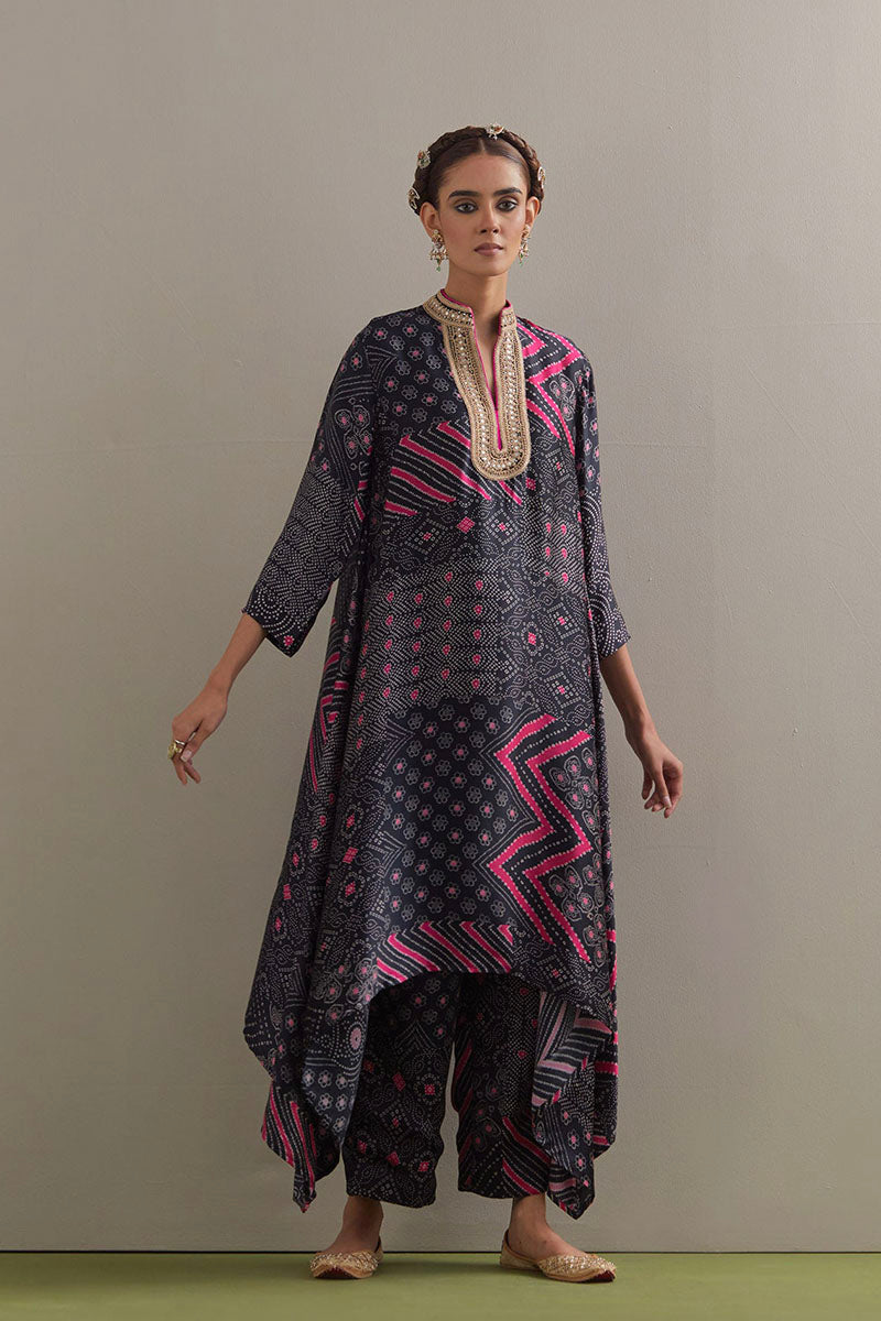 KAFTAN PANT SAGE GREEN BLACK