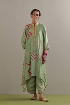 KAFTAN PANT SAGE GREEN BLACK