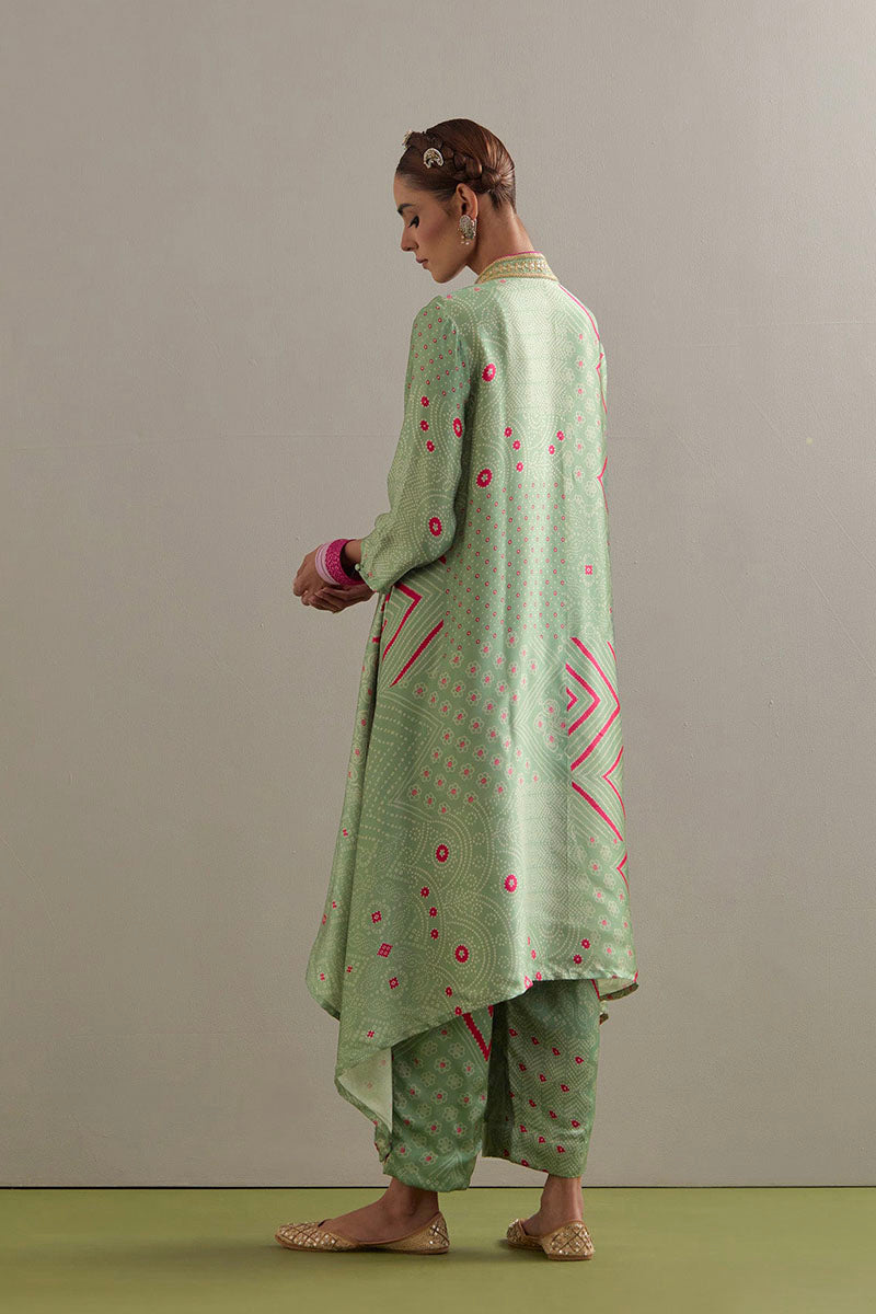 KAFTAN PANT SAGE GREEN BLACK