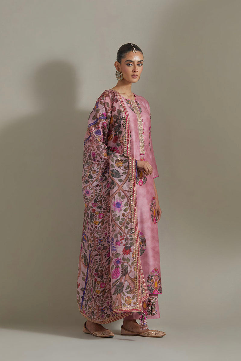 KURTA PANT DUPATTA DUSKY PINK